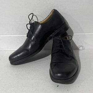 Johnston Murphy 20-7425 Sheepskin Leather Black Shoes Oxfords Men Sz 11.5 N